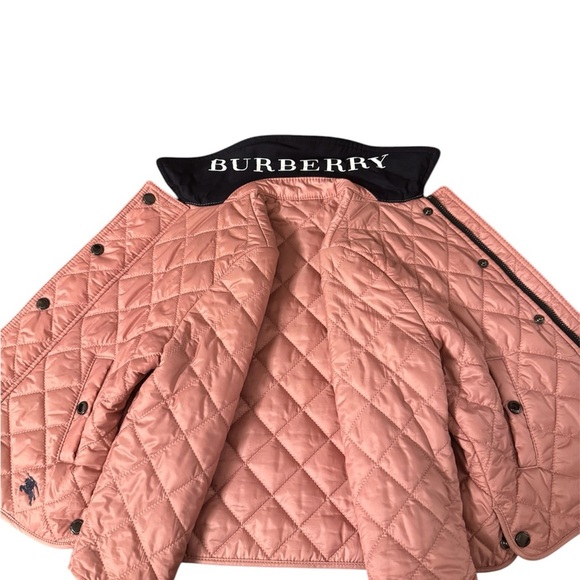 Burberry Pink Quilted Jacket - size 18mo - Picture 3 of 5